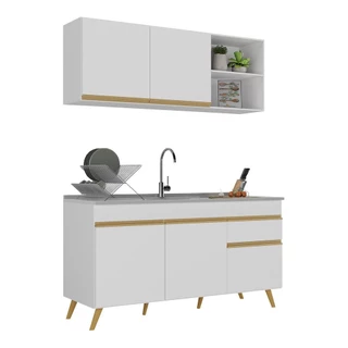 Armário de Cozinha Compacta 150cm Veneza Multimóveis V2142