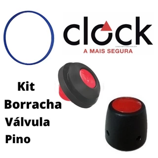 Kit Borracha de Panela De Pressão 4,5 + Válvula + Peso Moderno