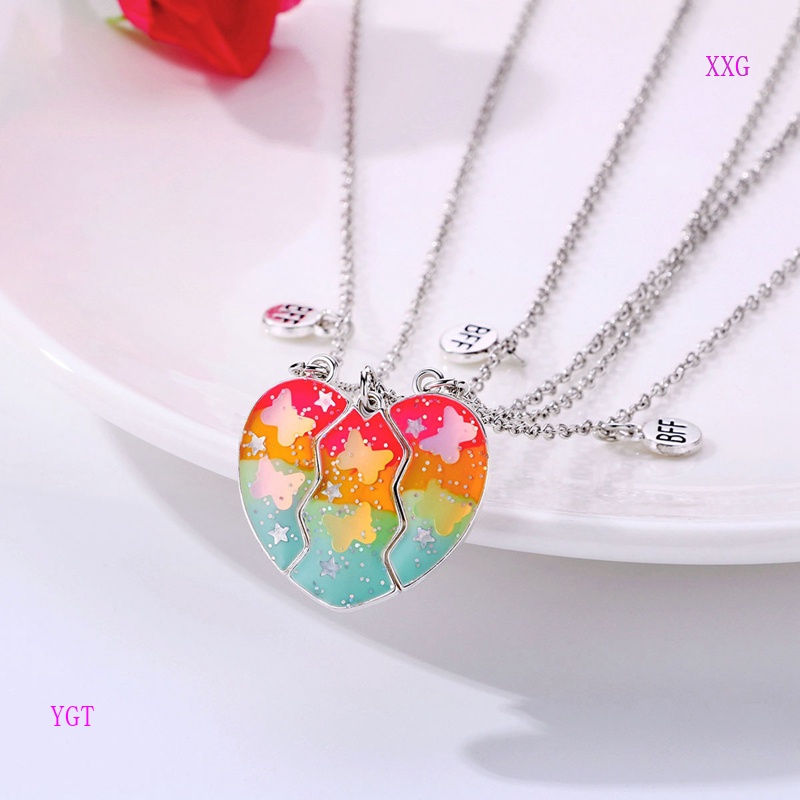 Desenho Animado Panda Heart Broken Pendant Necklace BFF Jóias De Casal Para  Meninas Moda Amizade Melhor Amiga