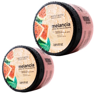 2 Esfoliante Melancia Corpo e Rosto 300g Labotrat