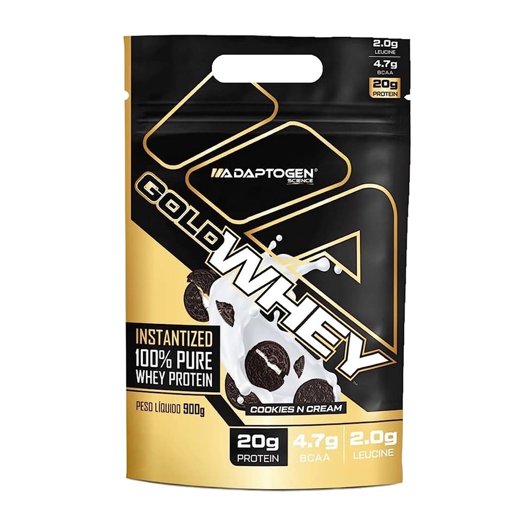 Gold Whey Protein 100% Cookies N Cream Adaptogen 900g