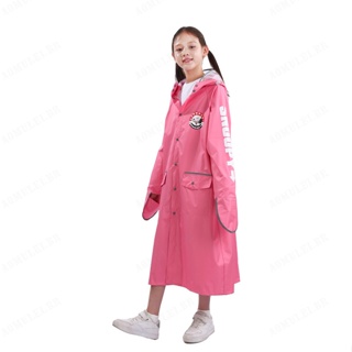 Estudantes do Ensino Fundamental Meninas Meninas de uma peça de capa de chuva Deve-