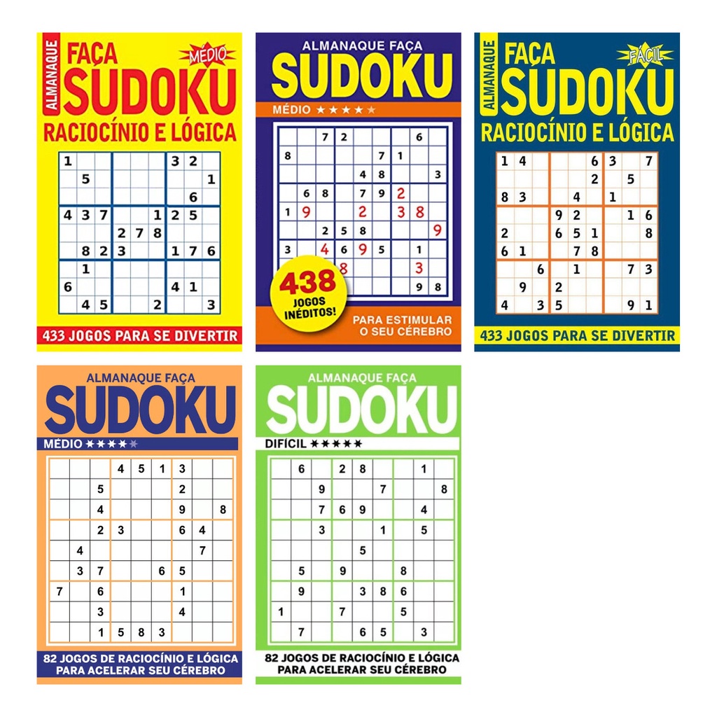 Sudoku Fácil Ed. 02 - Fácil/Médio - 9x9 - 4 Jogos por página