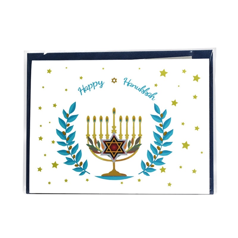 Cartão de bênção do festival para Chanukah HappyHanukkah Gift Card