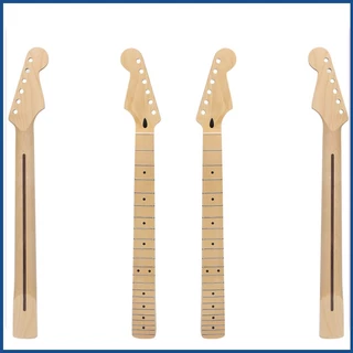 [wasleyy] 22 Fret Canadian Maple Matte Electric Guitar Neck Peach Wood Tube Esquerda/Direita Mão 26,2 Em Compatível Para ST
