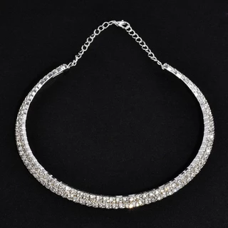 UMA PECA Colar de strass para feminina moda PARA festa Aço Inox 316L Qualidade Premium