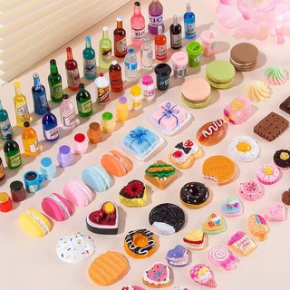 .Novo Miniatura Dollhouse Supermercado Lanches De Comida Mini Bolo Bebida Para Blyth Barbies BJD Doll Kitchen Accessories
