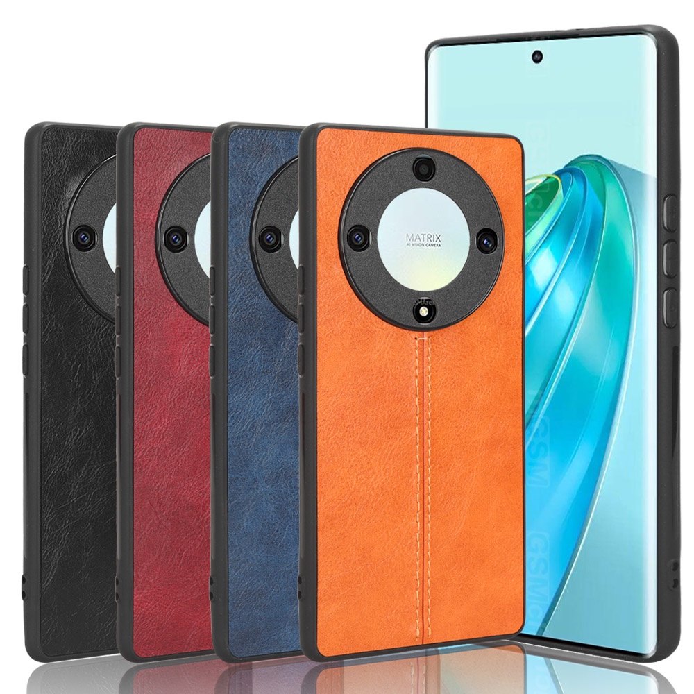 MOJIA Custodia Flip Portafoglio Per Honor Magic 5 Lite 5G, Pelle PU Marrone Con Supporto E Slot Carte, Antiurto