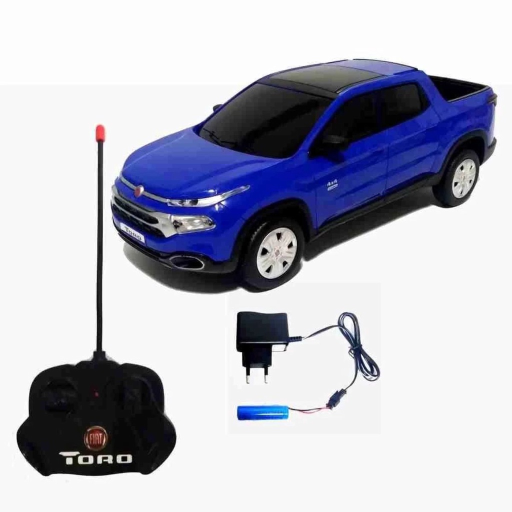 Carro Infantil De Controle Remoto Giant Four Wheeler Pickup Cor Azul