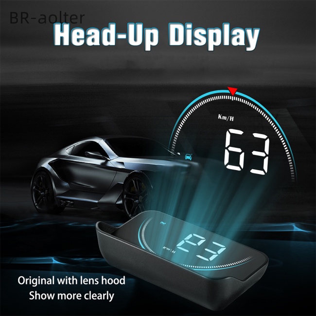 TER Carro OBD2 Head Up Display OBD Hud Velocímetro Digital Projetor De Pára-Brisas Colorido