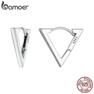 Bamoer 925 Brincos Triangulares De Prata Sterling Design Jóias BSE863