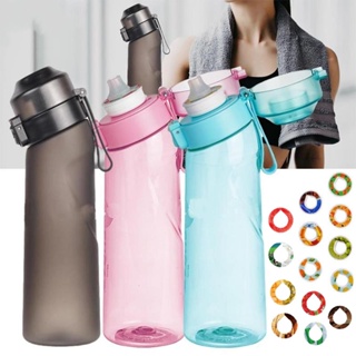 Garrafa De Água Portátil Com Sabor A Ar Aromatizada Cheiro Tampa De Palha Flip Lid Sports Water Bottle Adequada Para Fitness Esportivo Ao Livre
