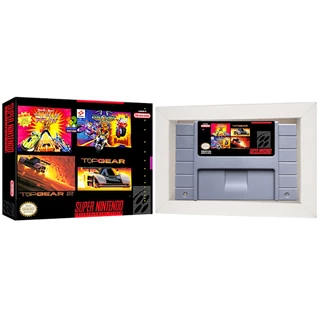 Top Gear 1 2 Bike From Mars Rock n Roll Racing Cartucho de Super Nintendo Caixa e Berço snes