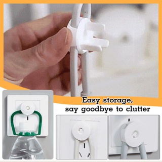 Novo Gancho Porta Plug Holder Ferramenta Organizadora Multi-Função do Gancho de Armazenamento de Fio