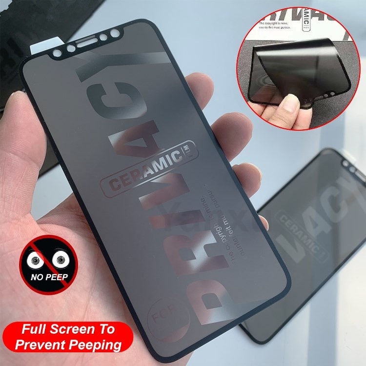 Película Cerâmica Hidrogel Fosca Privativa Matte Anti-Spy Flexível iPhone Todos modelos [Lançamento Original]
