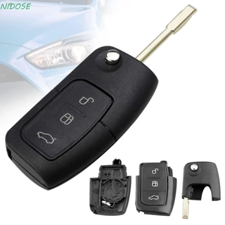 NIDOSE Acessórios Para Carro Com Chave Remota HU101 FO21 Lâmina 3 Botões Flip Car Shell Ford Focus Fiesta C-Max S Ka