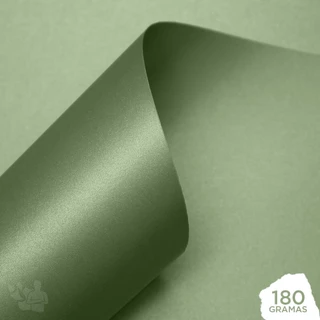 Papel Perolizado 180g A4 (verde claro) 10 Folhas
