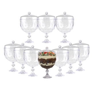 CAIXA COM 10 TAÇAS DIAMANTE COM TAMPA 1,250ml - BLUE STAR
