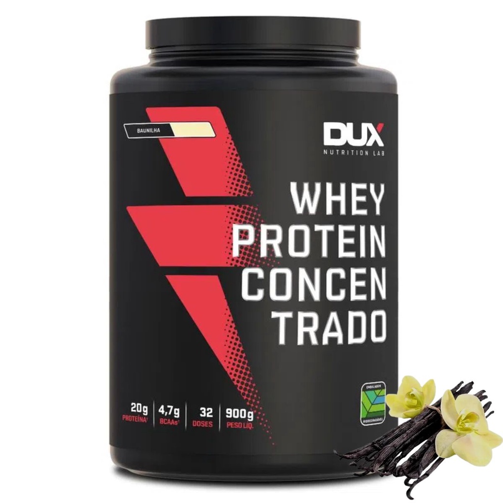Whey Protein Concentrado Dux Nutrition 900g -Sabores Top