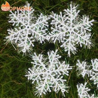 [Serendipidade] 30Pcs , Ornamentos Em Floco De Neve Branco Árvore De Natal , Acessórios Decorativos Para Festa Pingentes De Ano Novo