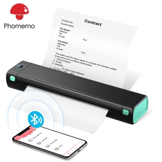 Impressora Térmica Portátil Phomemo M08F A4 Suporta Papel Térmico A4 PJ-722 PJ-763 Impressora Térmica Compacta Sem Fio