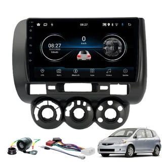 Kit Central Multimidia 9 Polegadas Android Honda Fit 2004 a 2008