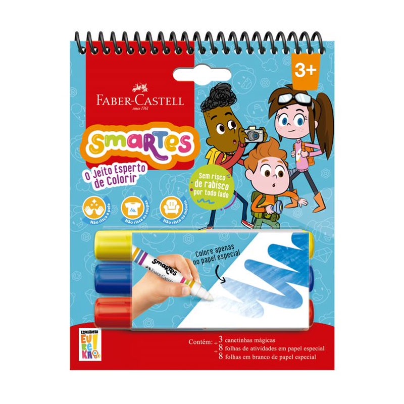 Bloco de Atividades Smartes Eureka Faber-Castell - 755910 | Shopee Brasil