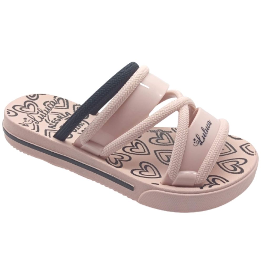 Chinelo Panda Luluca Amor Ipanema Dedo Preto Rosa Meninas