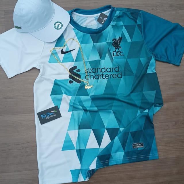Camisa de time de futebol do Liverpool Modelo Azul&Branco Nova 2023 ...