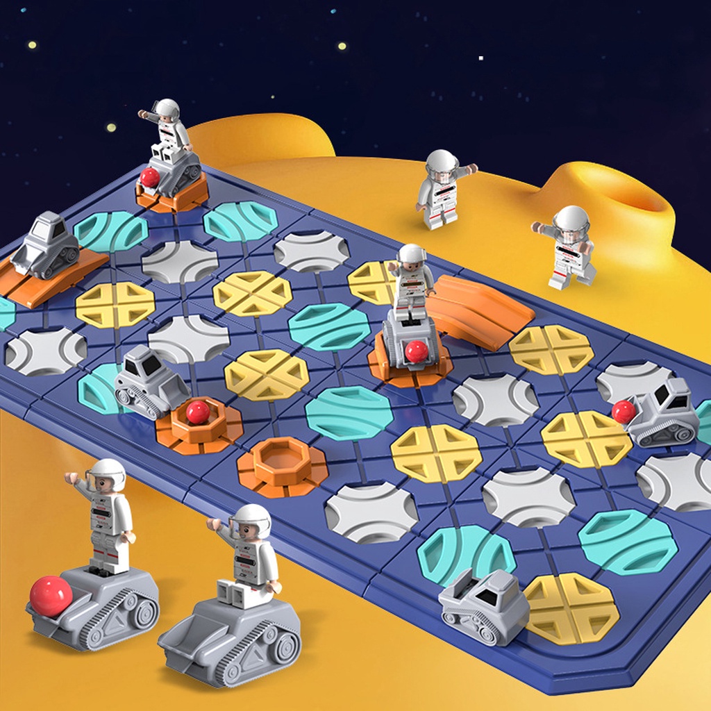 Construção de estradas, labirinto, pista de brinquedos de pensamento educativo das crianças, brinquedos interativos de jogos de tabuleiro