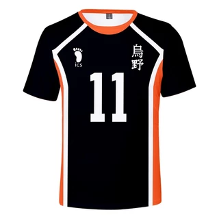 Anime Haikyuu Cosplay Escola Secundária Masculina Karasuno Hinata Shoyo Kageyama Tobio Camiseta De Vôlei Uniforme Divertido Infantil