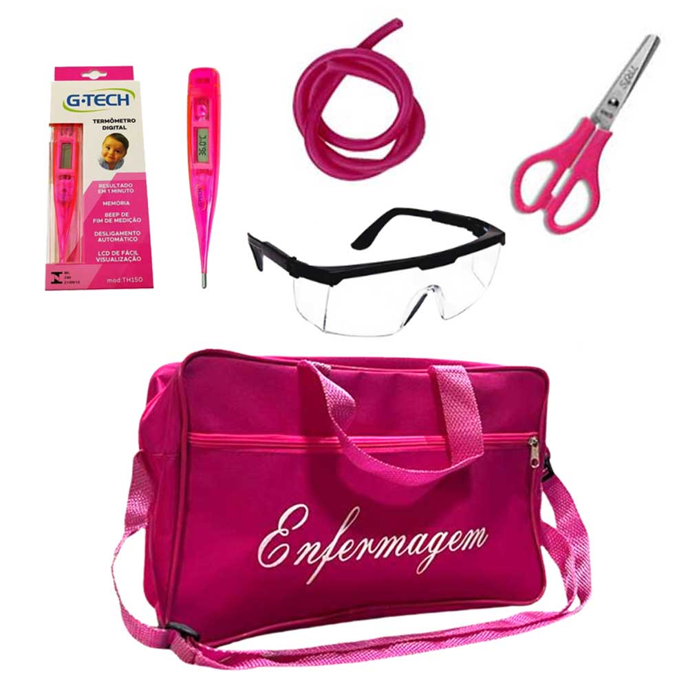 Kit Enfermagem Material de Bolso Luxo + Bolsa da Enfermagem | Shopee Brasil