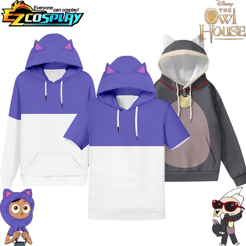Noceda Cat Ears The Owl House Luz Cat Hoodie Unisex Adultos A