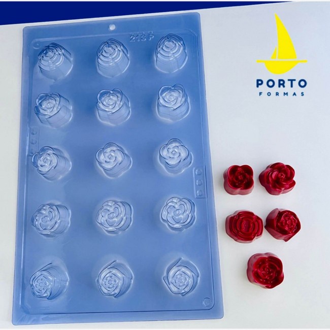 Forma Bombom Rosas Diversas Profissional 3 Partes C-213 | Shopee Brasil