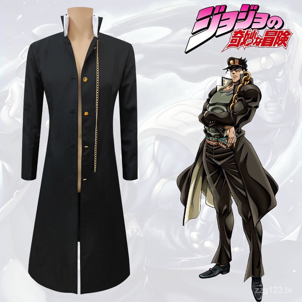 Em promoção! Jojo's Bizarre Adventure Cosplay Kujo Jotaro Traje De