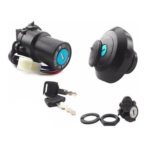 Kit Chave Ignição + Tampa + Trava Ybr 125 00 Até 05 Xtz 125
