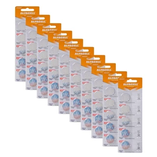 Bateria CR2032 Alfacell Pilha Moeda Botão Caixa 50 Unidades 3V Alcalina