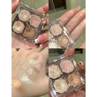 Shein Dikalu Paleta de Sombra e Iluminador 2 em 1
