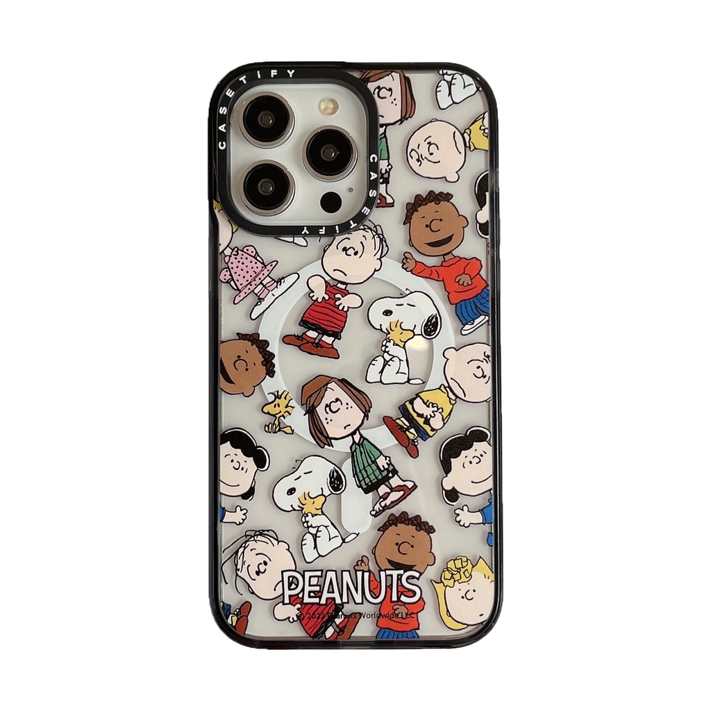PEANUTS Snoopy Claro Impacto Duro Magnético Casetify Caso De PEANUTS Snoopy Claro Impacto Duro Magnético Casetify Caso De