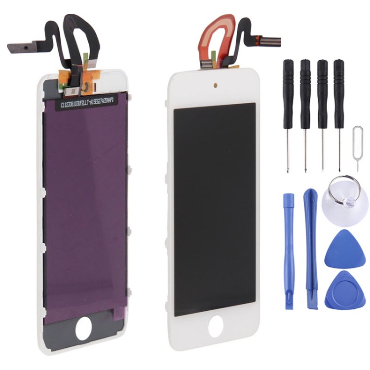 3 Em 1 Para iPod Touch 5/6/7 (LCD Original + Moldura Pad) (Branco ...