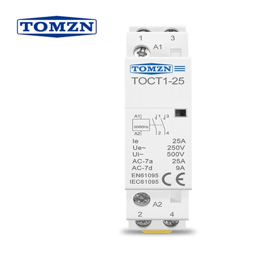 Contator Modular 25A 2 Polos NA TOMZN TOCT1-25 110V