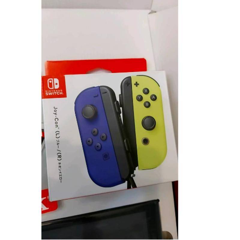 Nintendo Switch Joy Con Controlador Azul Neon Amarelo | Shopee Brasil