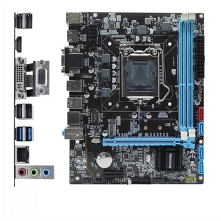 Placa Mãe Gamer Lga 1155 B75 Ddr3 M2 Nvme I3,i5,i7 Lan Giga