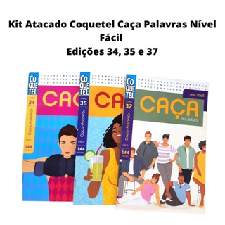 Kit Passatempo Coquetel Caça-palavras - Com 05 Unidades