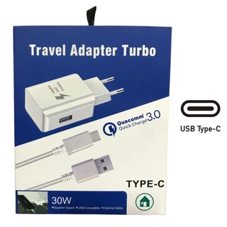 TIPO CARREGADOR C TURBO 30W ULTRA RAPIDO 3.0 ML-6639 ATACADO