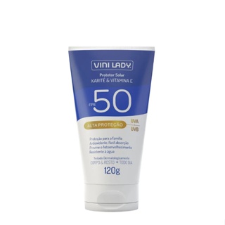 Protetor Solar FPS 50 Corpo e Rosto 120g Vini Lady