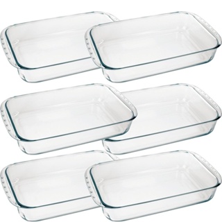 Conjunto de Assadeiras Marinex Lasanheira Retangular Funda 5 Litros 6 Peças