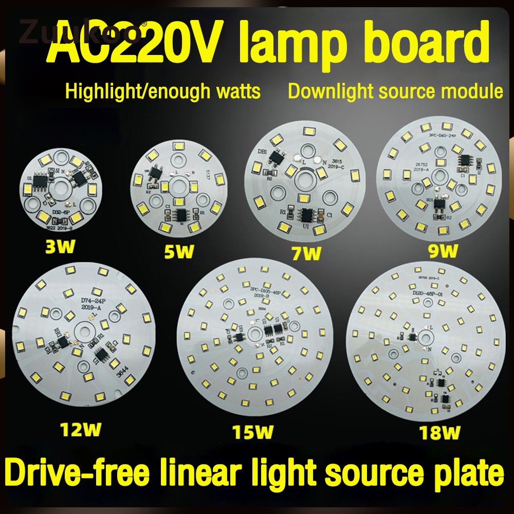 10PCS AC 220V Módulo De Luz LED Chip Para Lâmpada 3W 5W 7W 9W 12W 15W 18W Frio/Quente