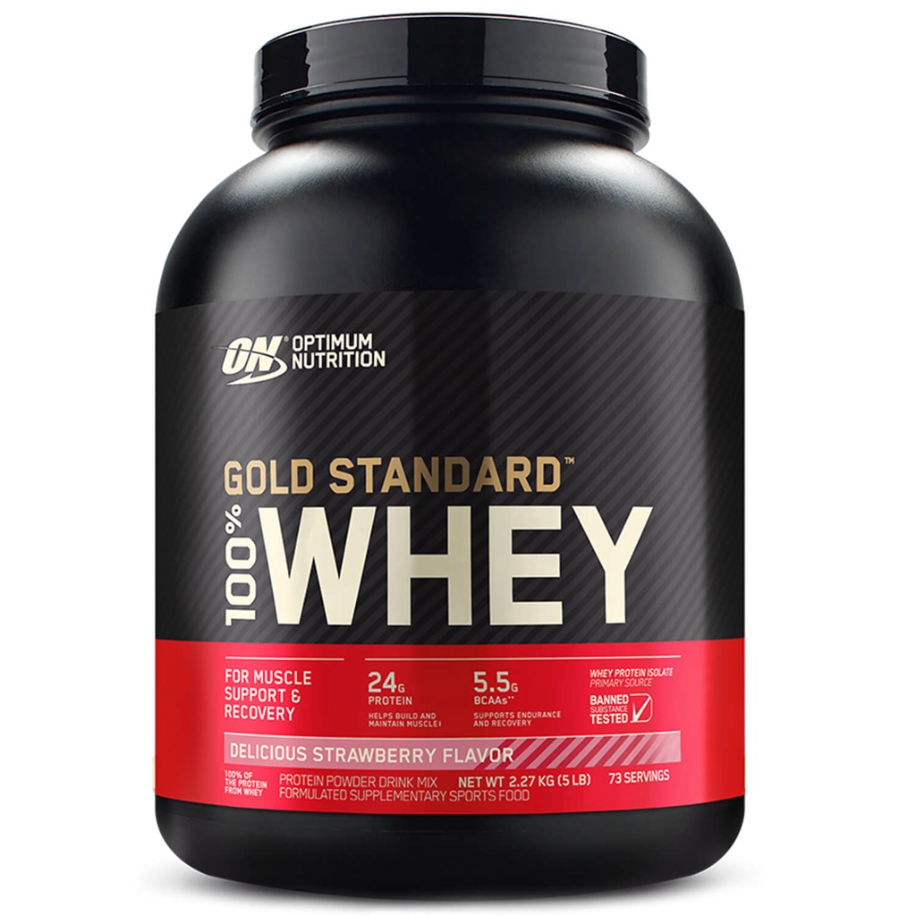 On 100% Whey Protein Gold Standard Optimum Nutrition 2.270g