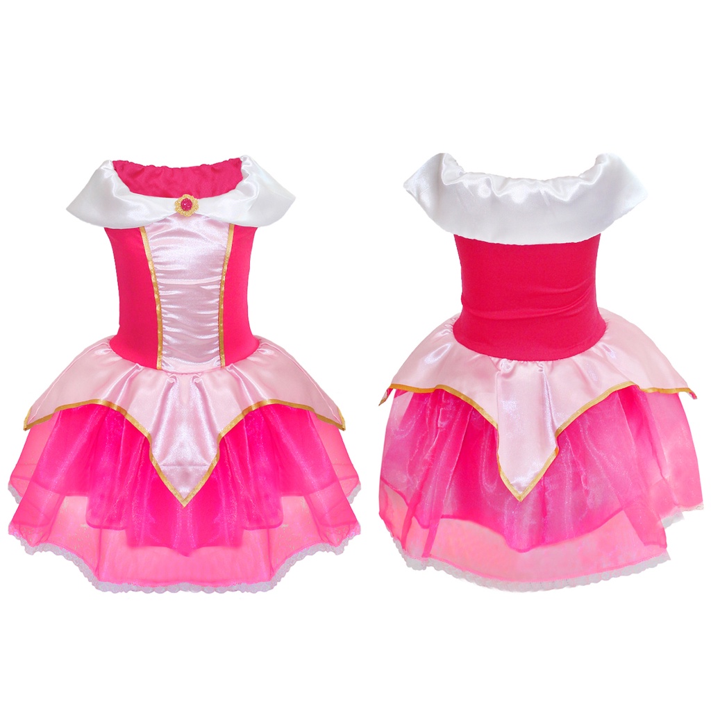 Fantasia Princesa Aurora Bela Adormecida Classica Infantil Shopee Brasil